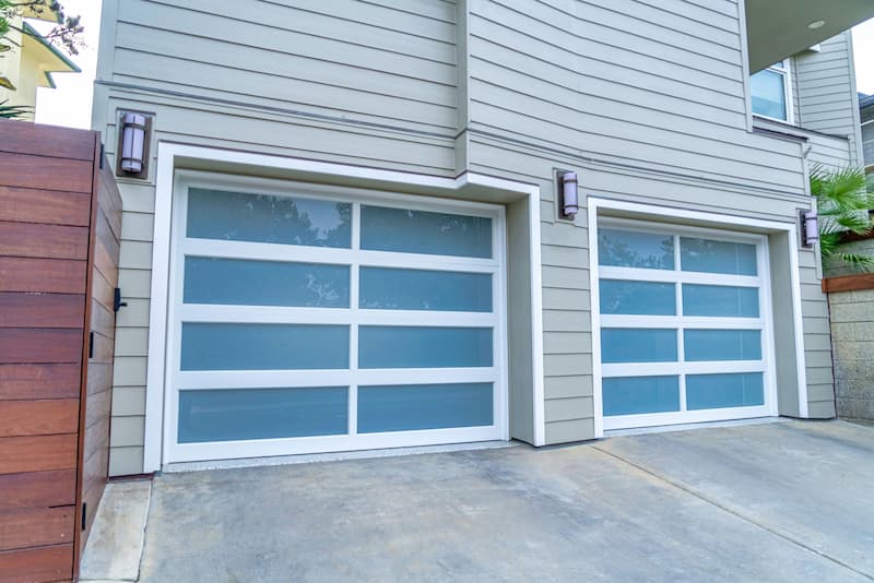 Glass garage door