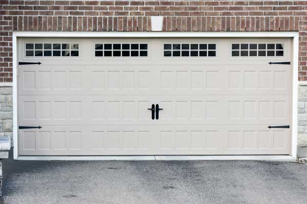 Garage Door with Decorative Hardware Garage Door with Decorative Hardware