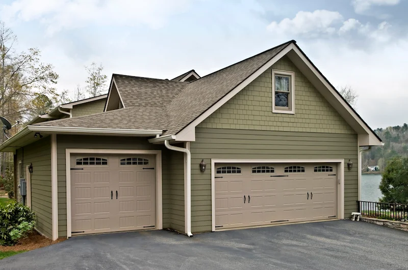 Garage Door with Recessed Panels