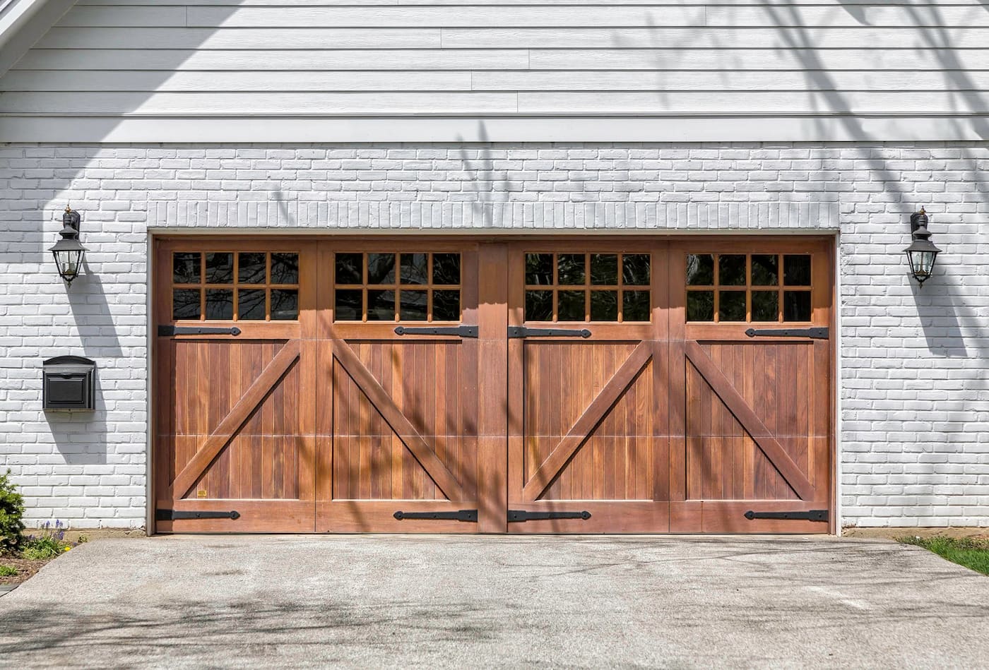 Classic carriage house garage door